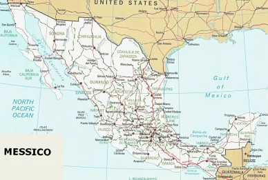 messico cartina