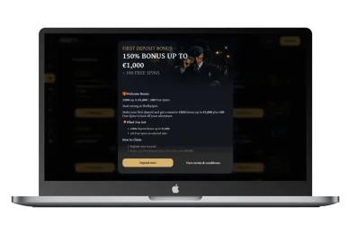 Types de bonus casino 150% en ligne