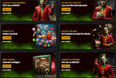 Boni im Jokery Casino