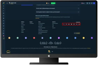 FortuneJack w mediach społecznościowych Sieci społecznościowe