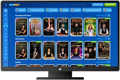 Kasyno SpinFest — gry na żywo Gry na żywo