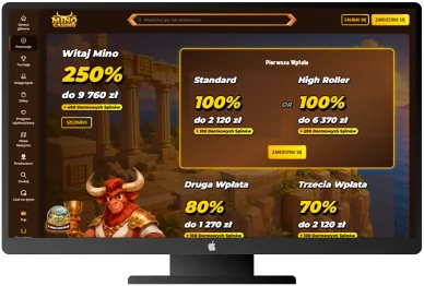 Bonusy i promocje Bonusy w Mino Casino