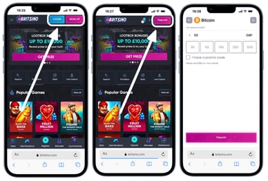 casino bitcoin deposit