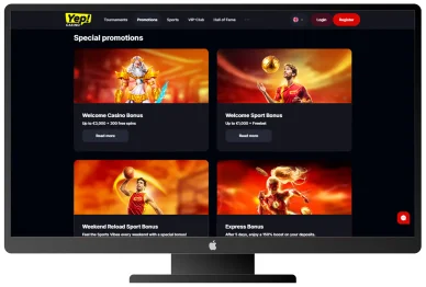 Akcie v kasíne Yep Bonusy a akcie v Yep Casino