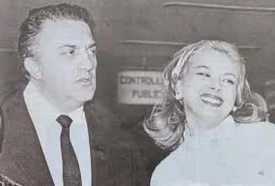 Federico Fellini e Sandra Milo