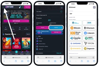 bitcoin casino instant withdrawal
