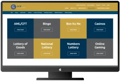 Sections de réglementation de la Curaçao Gaming Control Board sur écran d’ordinateur.