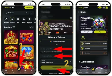 Rejestracja w Twindor Casino Online