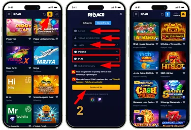 Rejestracja w Casino RioAce