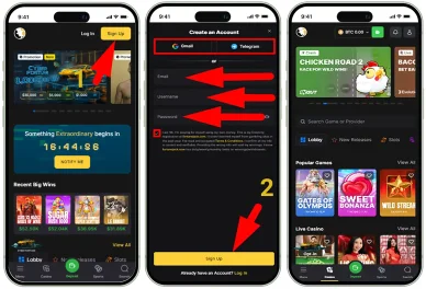 Rejestracja w kasynie FortuneJack Rejestracja w kasynie