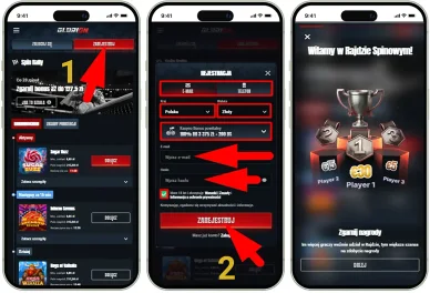 Rejestracja w kasynie Rejestracja w Online Casino Glorion