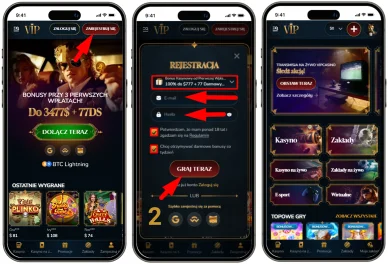 Rejestracja w VIP kasynie