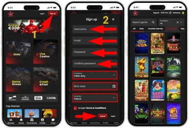 Rejestracja w Casinostars Rejestracja w kasynie