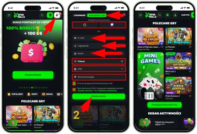 Rejestracja w kasynie online Spinmills Rejestracja w kasynie