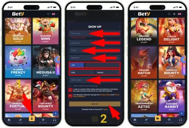 Rejestracja w Bety kasyno Rejestracja w kasynie