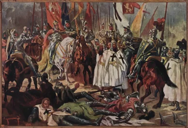 Zamek w Chęcinach i bitwą pod Płowcami