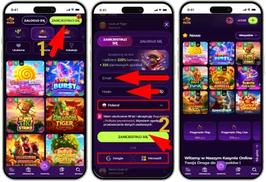 Rejestracja w kasynie