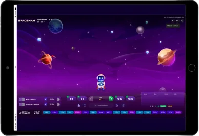 Spaceman jeu crash dans l’espace.