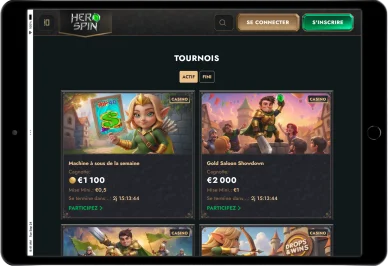 Tournois casino HeroSpin.