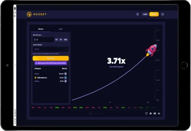 Crash Roobet multiplicateur en direct.