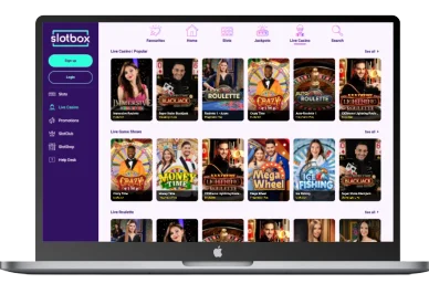 Slotbox Live Casino Lobby Slotbox Live Casino Lobby
