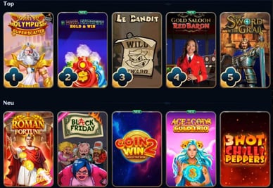 Die Spiele sind in Casinos mit einem Mindesteinzahlungsbetrag von CHF 10 verfügbar