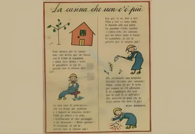 Poema di Morante su una rivista per bambini Poema per bambini di Elsa Morante