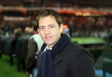 Daniel Riolo PSG Parc des Princes. Daniel Riolo supporter du PSG au Parc.