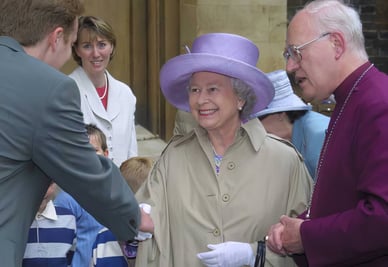 Lord Carey of clifton and Queen Elizabeth