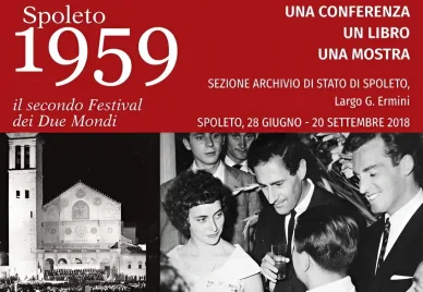 Locandina d'archivio del Festival dei Due Mondi Festival di Spoleto 1959