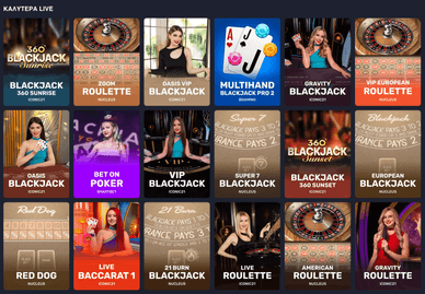 Live καζίνο στο καζίνο Wishking