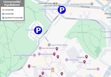 linnanmäki pysäköinti