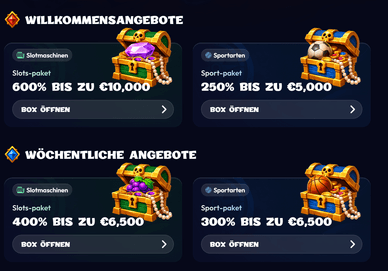 Bonuses im Casino mit Visa