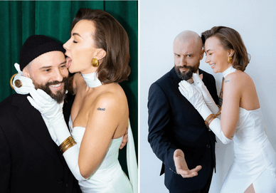 Віктор Розовий та Ольга Мерзлікіна: весільні фото