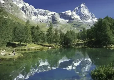 Lago Blu vicino a Breuil-Cervinia Lago Blu Valle d’Aosta