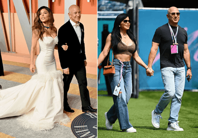 Lauren Sanchez and Jeff Bezos