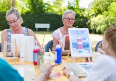 L'Effet Papillon atelier art-thérapie seniors.