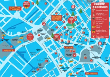 birmingham christmas market map