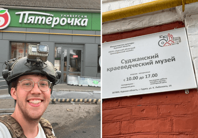 Фелікс Редька під час зйомок випуску про Суджу