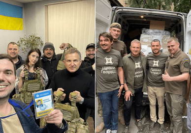 Юрій Горбунов волонтерить