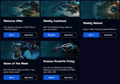 spinsino online casino bonus