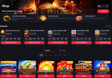 Bonus-Shop im SpinEmpire Casino