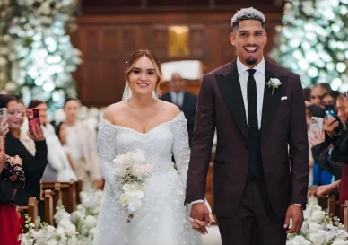 Boda del futbolista Ronald Araújo Boda de Ronald Araújo