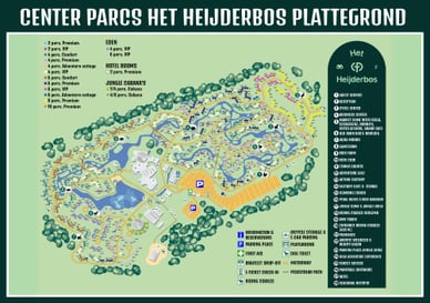 center parcs het heijderbos plattegrond
