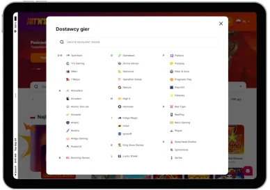 Dostawcy oprogramowania kasyn online