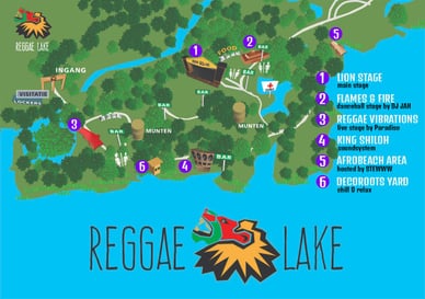 plattegrond reggae lake