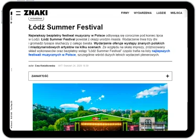 Łódź Summer Festival Summer Festival w Łodzi