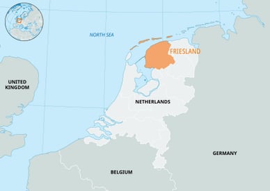 kaart friesland