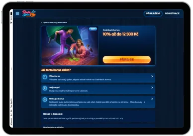 Bonusy za vklad na účet Cashback a reload bonusy