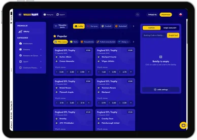 Zakłady online w kasynie Vegasnova Zakłady w kasynie